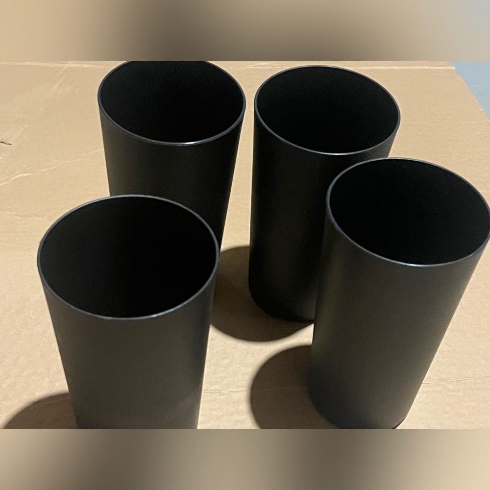Room Essentials Black Tumbler Set of 4